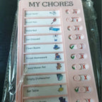 Kids To Do List Chore Chart, Slide Knob Checklist for Children's Daily Routine, Visual Schedule Board for Toddlers, Educational