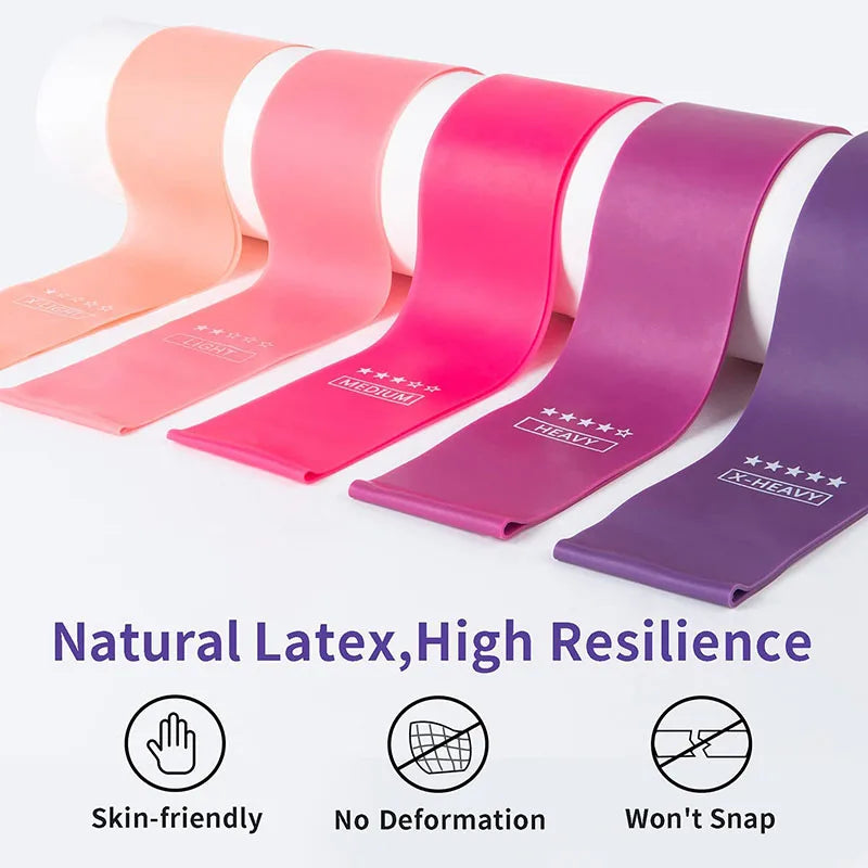 Resistance Loop Exercise Bands 5 Different Resistance Levels Elastic Band Suitable for arm Leg Stretching and Strength Training Image secondaire du produit