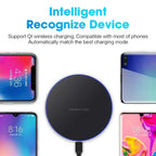 New Wireless Charger For iPhone 17 16 15 14 13 Pro Max Induction Fast Charging Pad Dock Station For Samsung S24 Xiaomi Huawei