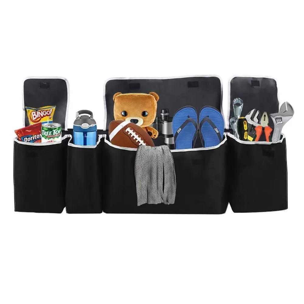 Versatile Oxford Cloth Car Trunk Storage Bag Rear Seat Back Hanging Vehicle Organizer Box for Automobile Interior Imagen principal del producto