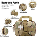IFAK Trauma Kit First Aid Pouch Emergency Tourniquet Chest Seal Survival Gear and Equipment with Molle Car Travel Hiking