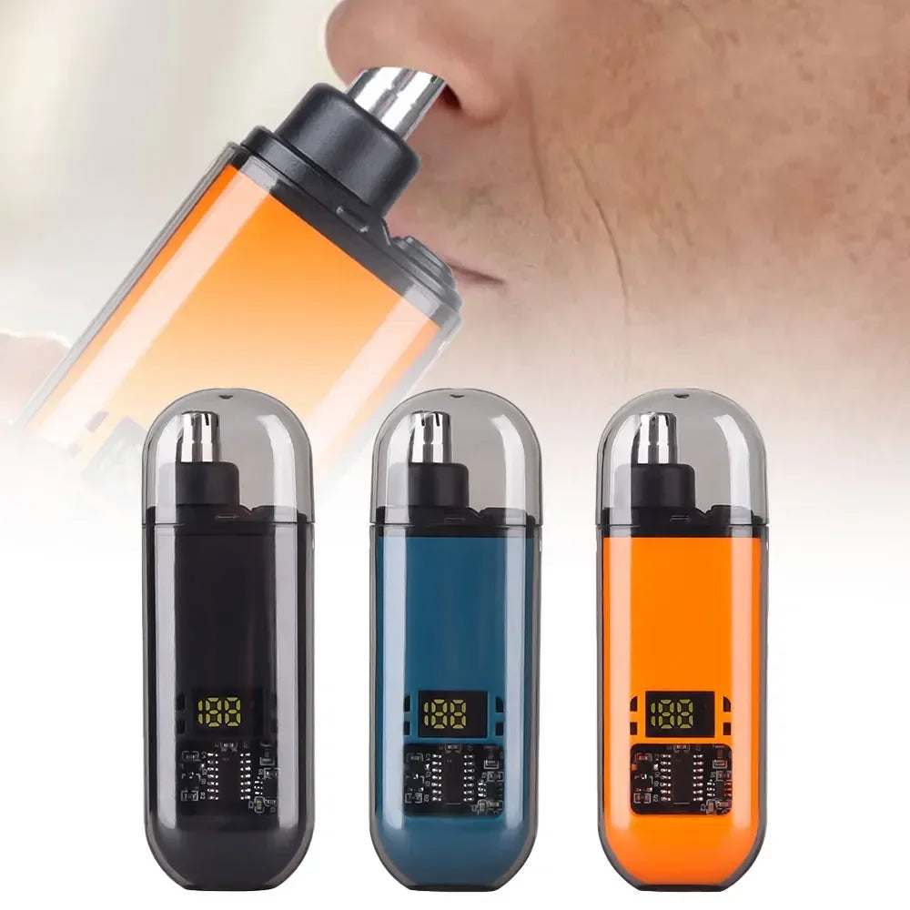 2 In 1 Electric Portable Ear And Nose Hair Trimmer Clipper 2024 Professional Painless Portable Eyebrow For Men Imagen principal del producto