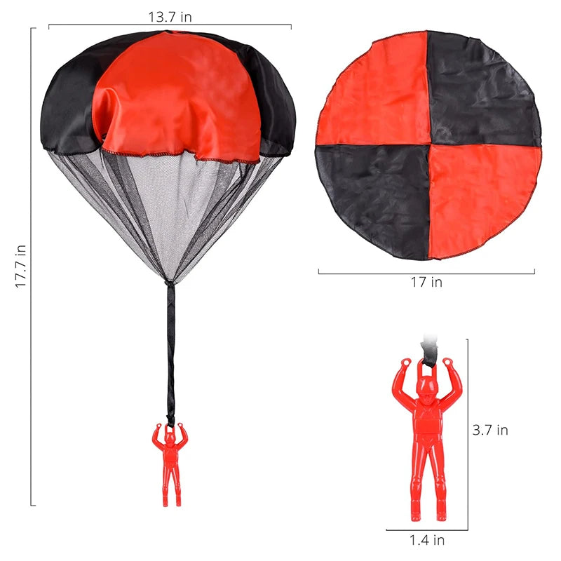 Parachute Toys for Kids Tangle Free Outdoor Flying Parachute Men Outside Toys Easter Basket Stuffers Idea Unique Boy Girl Gift Imagen secundaria del producto