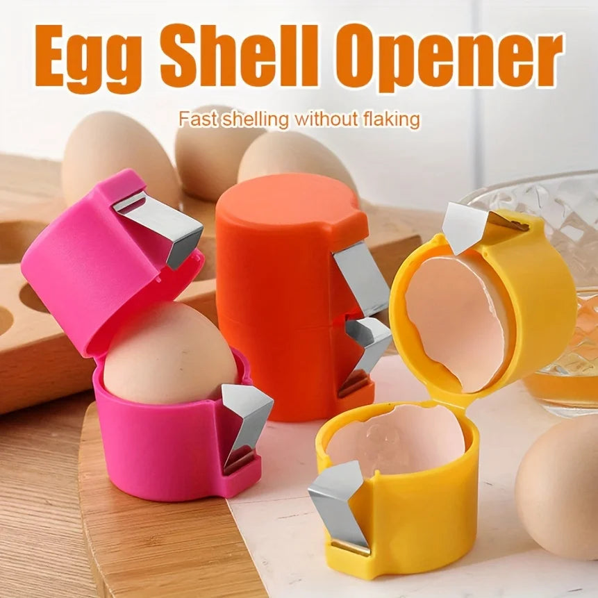 3pcs Stainless Steel Eggshell Separator - Quick Peel & Yolk Splitter, Durable Kitchen Baking Essential with Easy-Grip Imagem secundária do produto