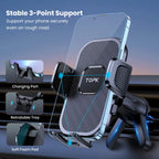 TOPK Car Phone Holder Air Vent Suction Cup Mount for iPhone Xiaomi Samsung Auto Mobile Support GPS Stand Dashboard Bracket