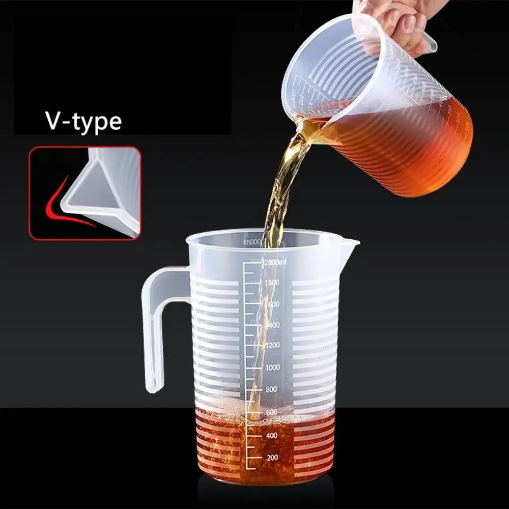 100-5000ml Thickened Plastic Measuring Cup with Scale Food Grade Measuring Cup Experimental Measuring Cup Beaker Plastic Cup Image secondaire du produit