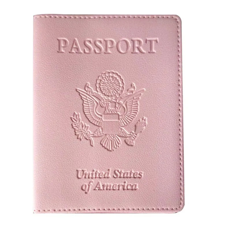 Passport Holder Cover Wallet Travel Essentials RFID Blocking Leather Card Case International Travel Must Haves Travel Accessorie