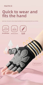1 Pair Dumbbell Gloves Men Women Weightlifting Crossfit Bodybuilding Workout Sport Gym Training Gloves Non-slip Wrist Protector
