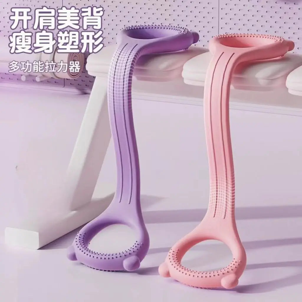 8 Fitness Workout Resistance Band Arm Back Shoulder Exercise Elastic Training Band Yoga Pilates Physical Therapy Equipment