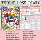Fitness Tracker Weight Loss Plan Book 104 Pages 12 Weeks Monthly Planner Progressive Wellness Planner Diet Meal Notepad Health