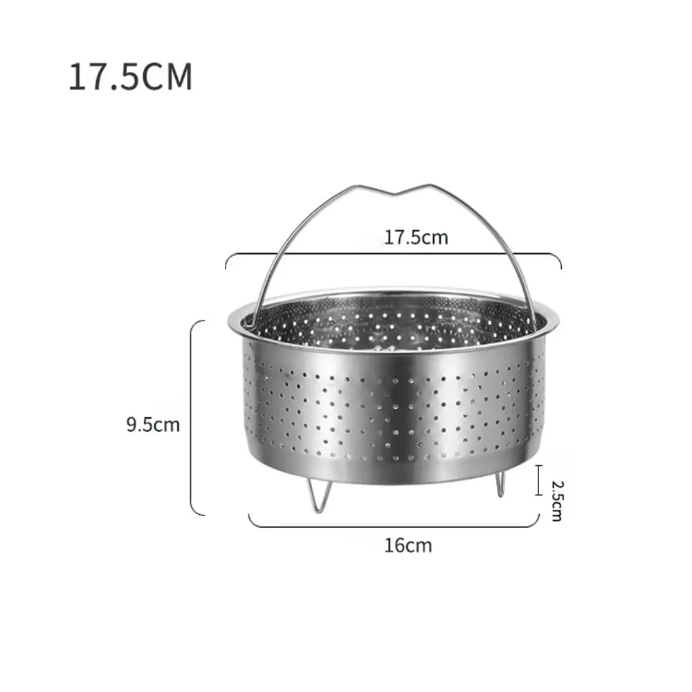 Stainless Steel Steamer Basket In Stant Pot Accessories For Instant Cooker With Silicone Handle Pressure Cooker Rice Steamer