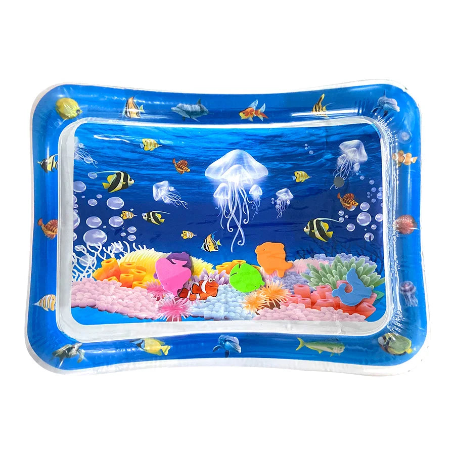 Baby Water Play Mat Inflatable Cushion PVC Infant Tummy Time Toddler Water Pad For Kids Early Education Developing Activity Toys Imagen principal del producto