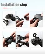 360 Rotatable Car Phone Holder Universal Cell Phone Stands Car Rack Dashboard Support for Auto Grip Mobile Phone Fixed Bracket