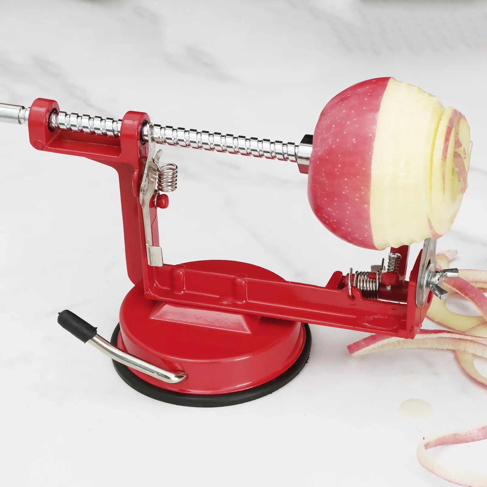 3 In 1 Fruit Peeler Machine Hand Crank Fruit Slicer Corer Apple Skin Cutter Peeling Tool Sharp Fruit Peel Remover Kitchen Gadget Image secondaire du produit