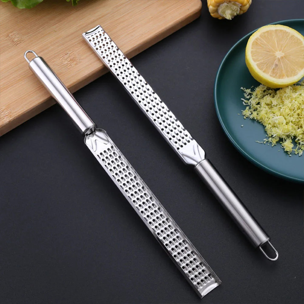 20cm Kitchen Grater Lemon Citrus Fruit Peeler Ginger Garlic Long Chocolate Grater Cheese Spices Stainless Steel Grater Kitchen Imagen principal del producto