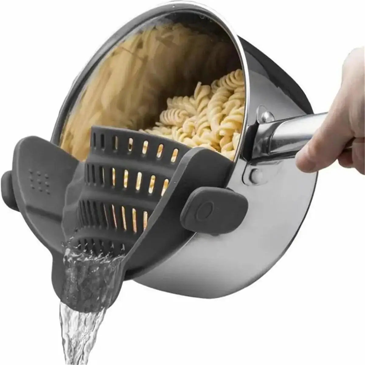 1pc, Strainer, Pot Strainer, Adjustable Clip On Strainer For Pots Pans And Bowls, Kitchen Pot Strainer Imagen principal del producto