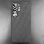 Carbon Fiber Case For Samsung Galaxy S25 Ultra/S25+/S25/S25 Edge Lens Camera Protection Aramid Fiber Cover Lightweight Slim Case