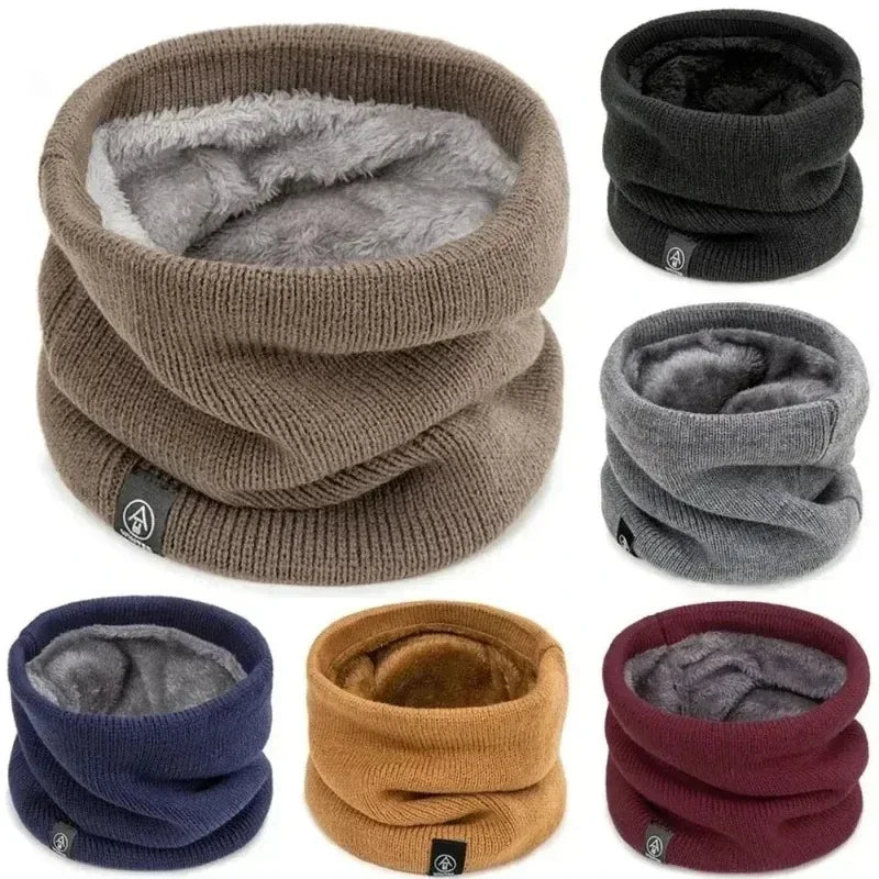 Knitted Neck Warmer Sports Scarf Fashion Soft Women Men Face Cover Winter Skating Running Hiking Scarves Thick Cold-proof Collar Imagen principal del producto
