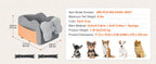 SucceBuy Dog Car Seat Waterproof Dog Booster Seat Pet Car Seat with Clip-On Safety Leash PP Cotton Car Bed for Medium Large Dog