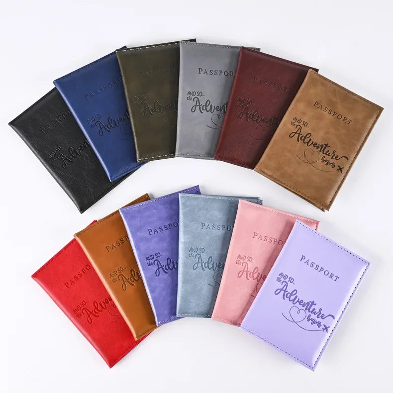 Passport Holder Wallet Cover Travel Essentials Pu Leather Card Case International Travel Accessories for Women/Men