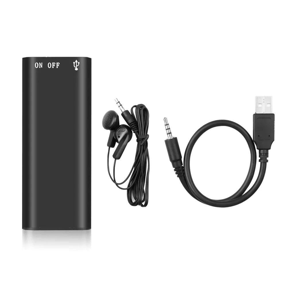 High Quality 3-in-1 Mp3 Player Professional Voice Digital Audio Mini Voice Recorder 192Kbps Recording WAV for Study Meeting Use Imagen principal del producto