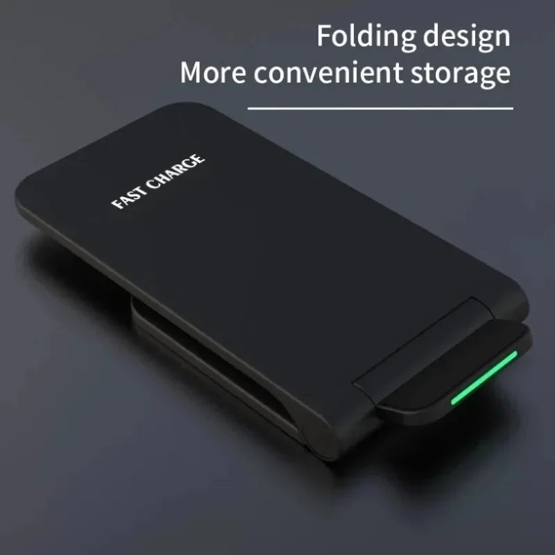 Fast Wireless Charger Stand Pad for iPhone 17 16 15 14 13 Pro Samsung Xiaomi Phone Chargers Induction Fast Charging Dock Station Imagen secundaria del producto