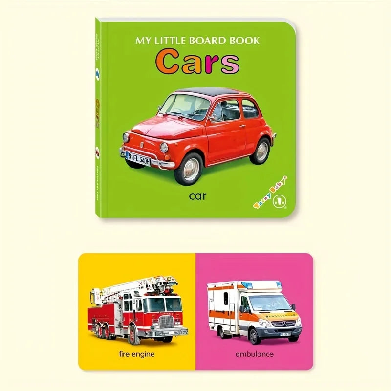 Baby Colorful Pattern Card Books Interactive Sensory Baby Toys Newborn Development Gift Accompanying Reading Early Education
