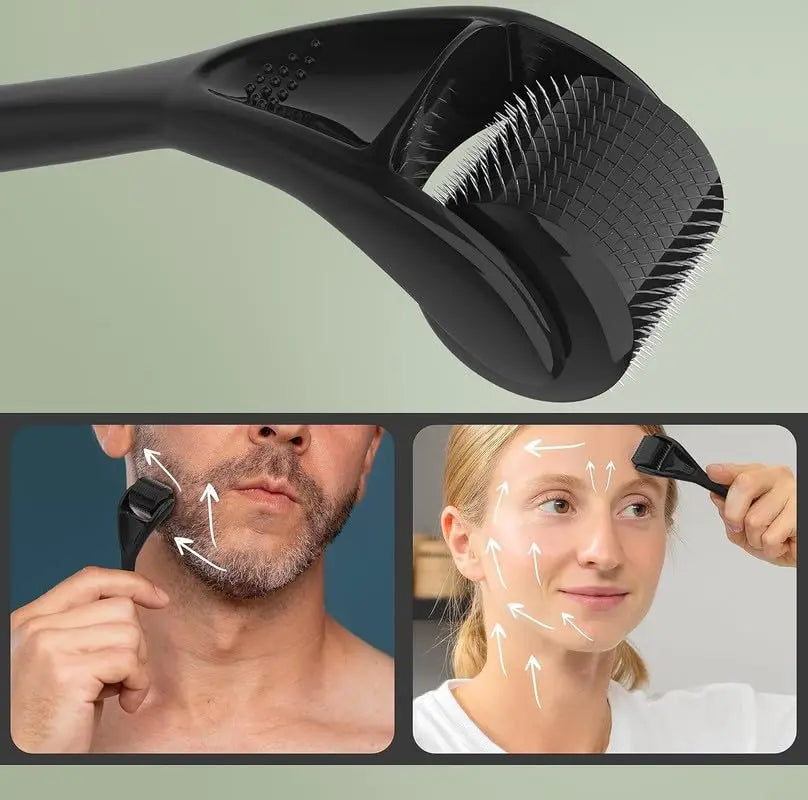 Derma Roller 0.2mm 0.25mm 0.3mm Needles, Micro Needle Tool for Facial Body Hair Growth, Skin Care & Beard Roller