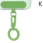 Metal Phone Lanyard Gasket Patch Rotatable Metal Buckle Hanging   Steel Clip Card Cord Tab Mobile Phone Accessories