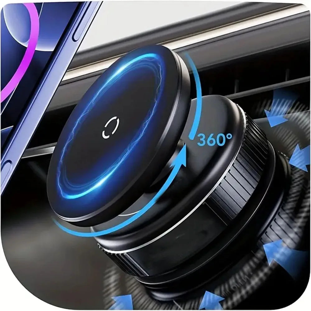 Magnetic Suction Phone Holder, Foldable and Retractable Hands-Free Suction Cup Phone Mount for Car/Gym/Mirror/Smooth Surface Imagen principal del producto