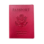 Passport Holder Cover Wallet Travel Essentials RFID Blocking Leather Card Case International Travel Must Haves Travel Accessorie