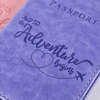 Passport Holder Wallet Cover Travel Essentials Pu Leather Card Case International Travel Accessories for Women/Men
