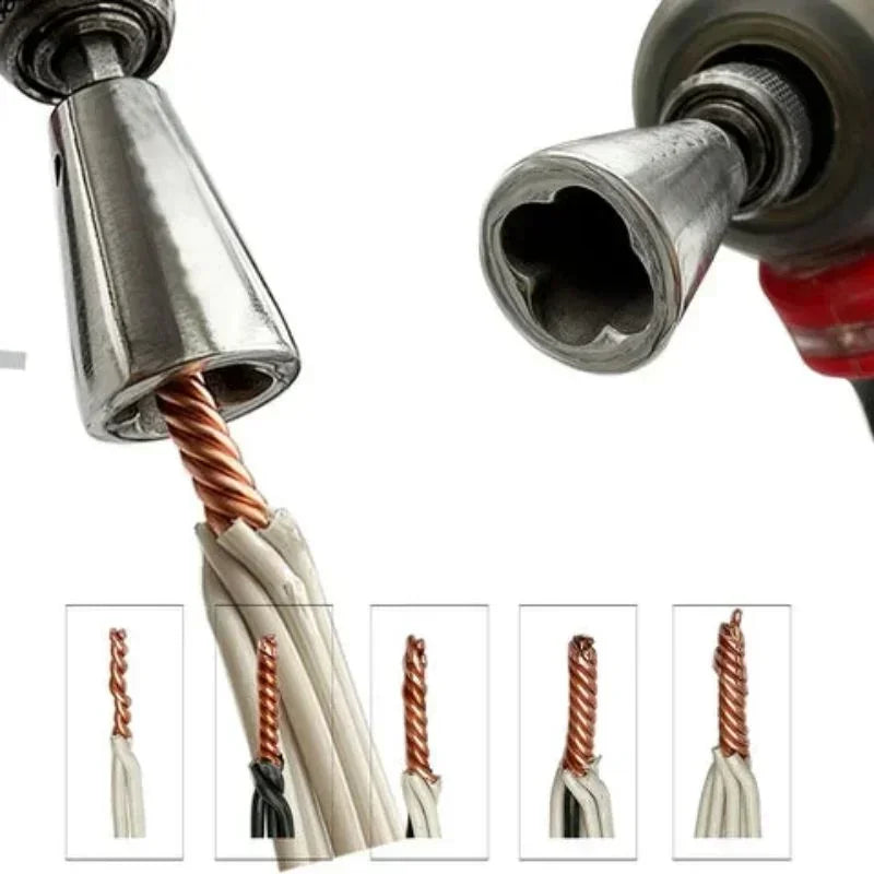 1PC Wire Twisting Tools Quickly Twister Electrician Artifact for Power Drill Drivers Twisted Connector Cable Device Multi-tool Imagen principal del producto