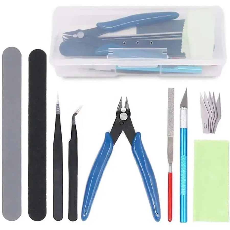 Model Basic Tools  Craft DIY Model Car Hobby Building Repairing Assembly Tool Beginner Handmade Scissors Tweezers Imagem principal do produto