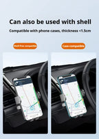 NEW Car Phone Holder Air Outlet Gravity Sensor Triangle Mount Simplicity Design Frosted Surface for Vehicle Dashboard