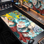 Japan Anime My Hero Academia Mousepad Bakugou Katsuki Large Lock Edge Keyboard Pad For Gamer Computer Desk Mats Anti-slip Rubber