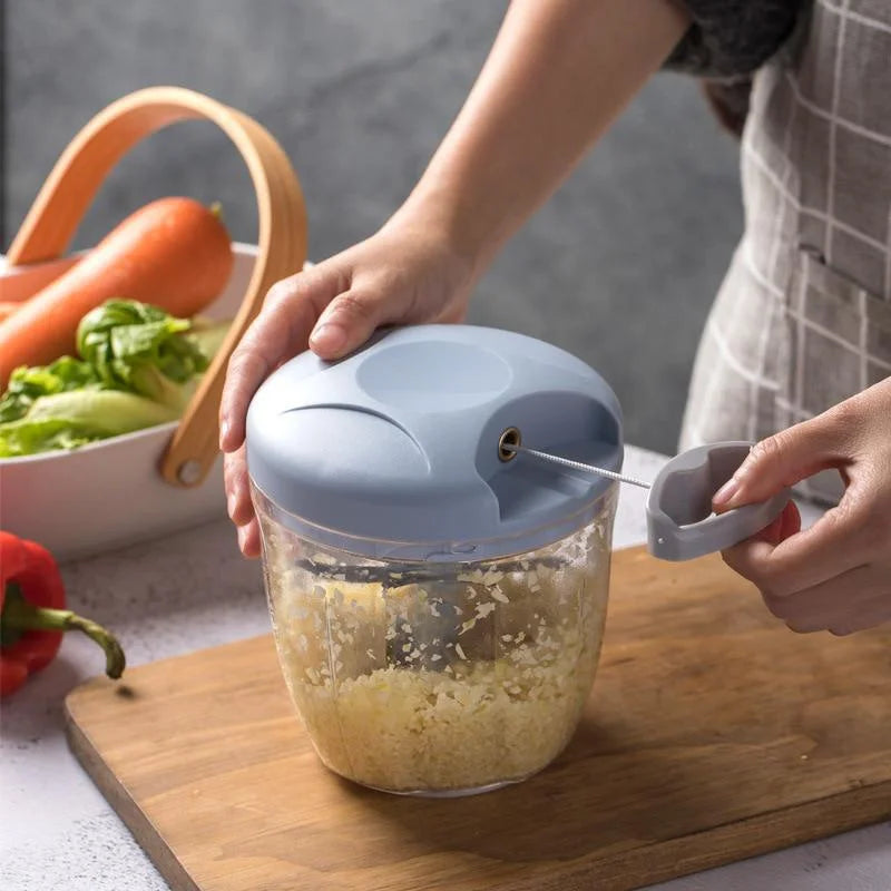 500/900ML Manual Meat Mincer Garlic Chopper Rotate Garlic Press Crusher Vegetable Onion Cutter Kitchen Cooking Accessories Secondary image