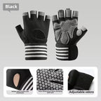1 Pair Dumbbell Gloves Men Women Weightlifting Crossfit Bodybuilding Workout Sport Gym Training Gloves Non-slip Wrist Protector