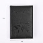 Passport Holder Wallet Cover Travel Essentials Pu Leather Card Case International Travel Accessories for Women/Men