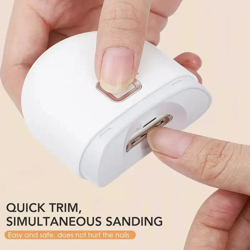 1 Pcs Electric Automatic Nail Clipper Manicure Nail Trimmer For Adult Finger Toe Scissors Pedicure Thick Nails Cutter Sharpener Image secondaire du produit
