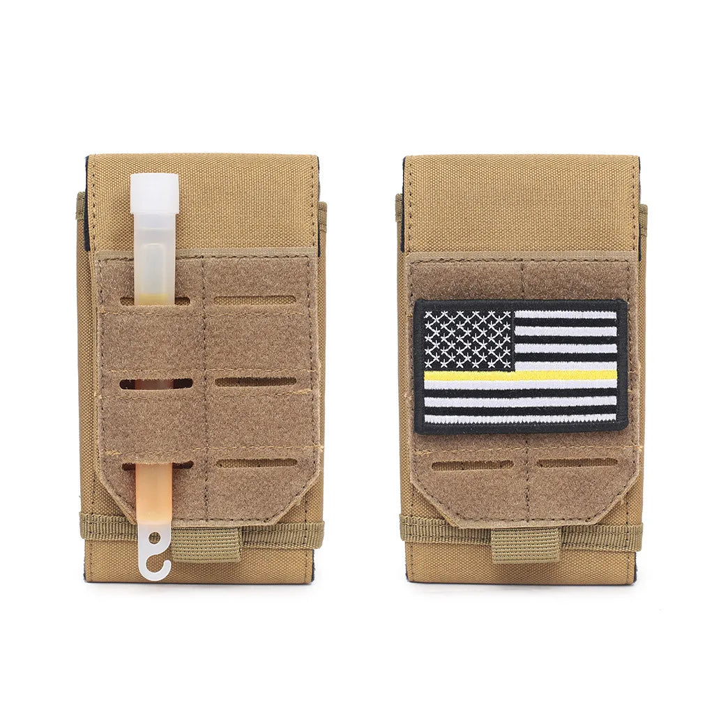 Outdoor Sports Molle Phone Pouch Waist Pack EDC Tool Bag Mobile Phone Holder Hiking Hunting Camping  Accessories Mag Holster Bag Image secondaire du produit