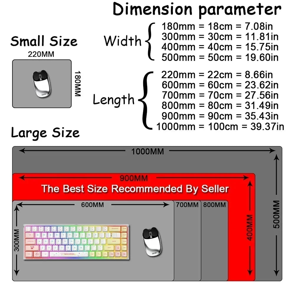 Japan Anime My Hero Academia Mousepad Bakugou Katsuki Large Lock Edge Keyboard Pad For Gamer Computer Desk Mats Anti-slip Rubber