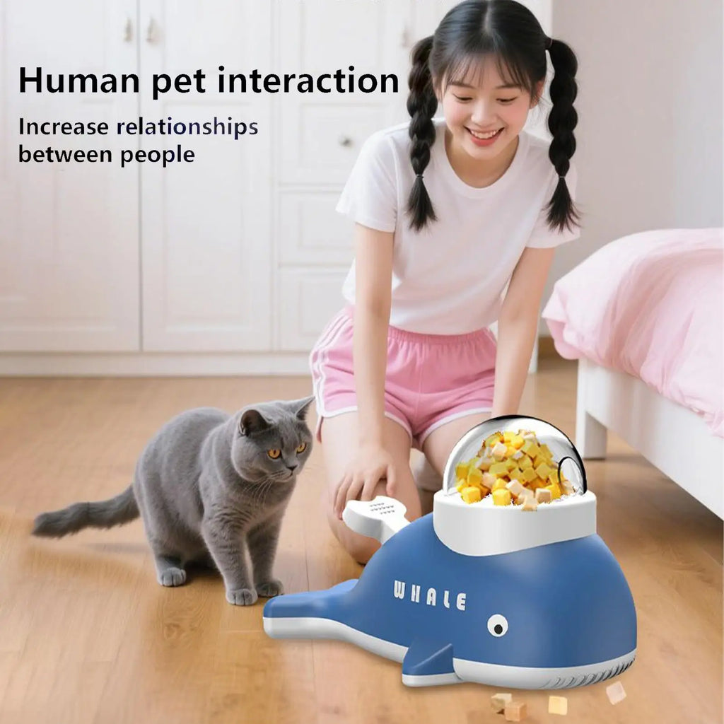 NEW Slow Feeder Dog Toy, Whale Puzzle Treat Dispenser For Mental Enrichment, Healthy Feeding & Indoor Exercise For All Dogs