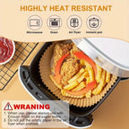 1/100PCS Air Fryer Disposable Paper Square Round Baking Paper Barbecue Plate NonStick Mat Kitchen Oven Oil Absorbing Paper Tool