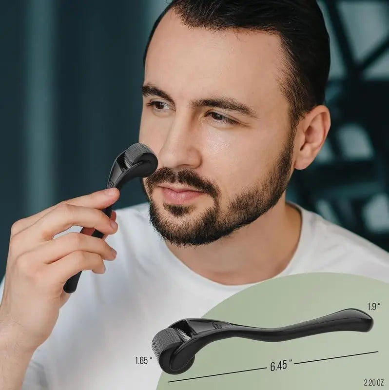 Derma Roller 0.2mm 0.25mm 0.3mm Needles, Micro Needle Tool for Facial Body Hair Growth, Skin Care & Beard Roller
