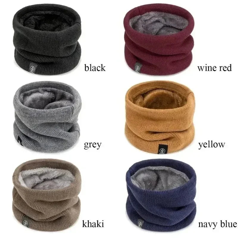 Knitted Neck Warmer Sports Scarf Fashion Soft Women Men Face Cover Winter Skating Running Hiking Scarves Thick Cold-proof Collar Imagen secundaria del producto