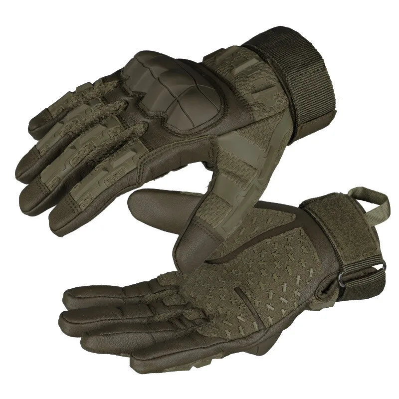Tactical Full Finger Gloves for Men Ultimate Impact Protection Gloves Non-Slip Riding Shooting Fishing Multi-functional Gloves