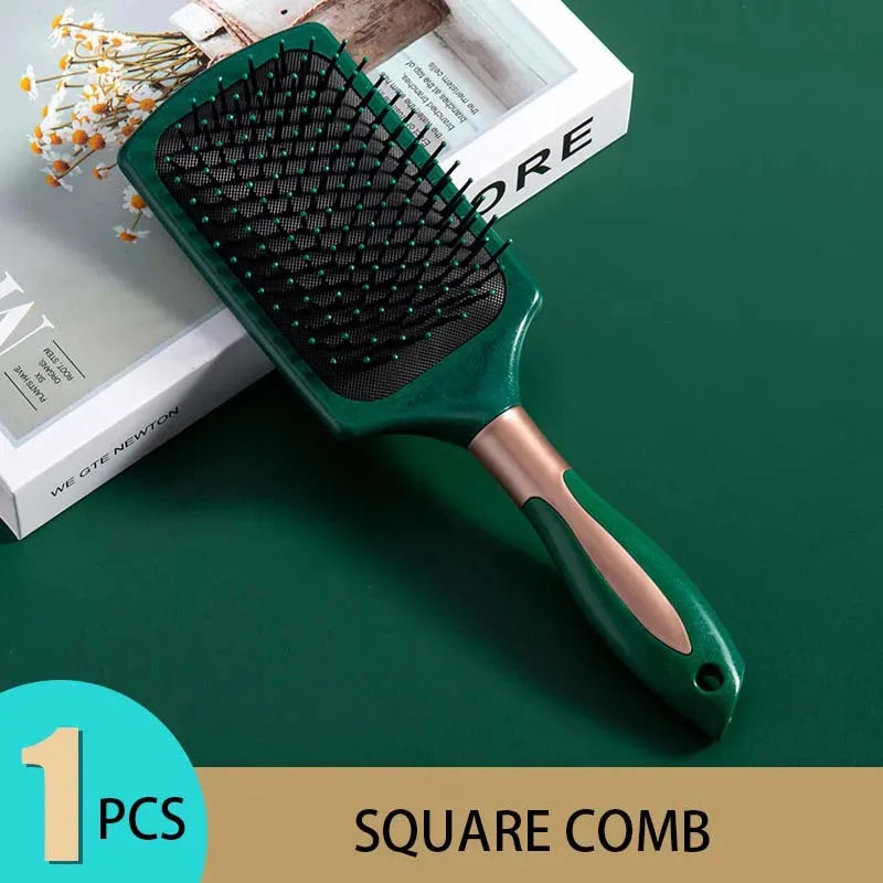 Anti-Static Oval round Air Cushion Comb Scalp Massage Exfoliating Tool for Salon SPA Professional Hair Styling Care Accessory Imagen secundaria del producto
