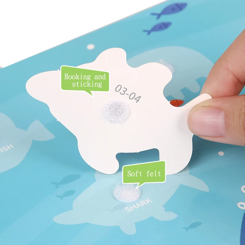 Montessori Baby Busy book My First Quiet Book Paste Early Learning Education Toy Children Toy Matching Game for Babies Image secondaire du produit