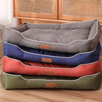 Four Season Square Dog Bed for Large Dog Mattress Bite-resistant Cat Bed Soft Thickened Dog Bed Waterproof Sofa Pet House